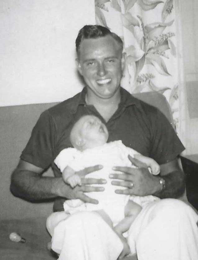 4 Weeks Old With Dad