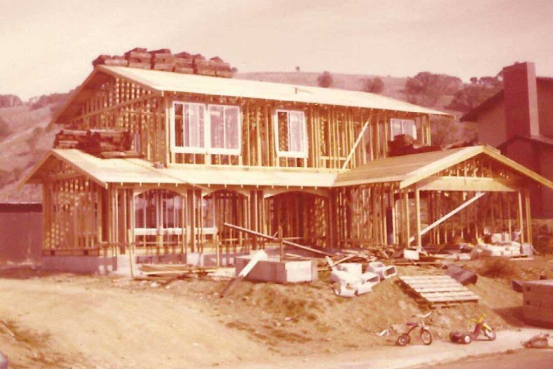 Construction of Castro Valley Home 1977