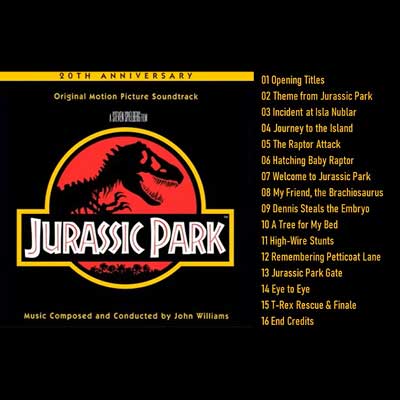 Jurassic Park album cover